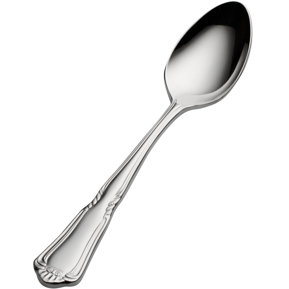 Bon Chef S1516 Sorento 5" 18/10 Stainless Steel Extra Heavy Weight Demitasse Spoon - 12/Pack