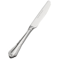 Bon Chef S1517 Sorento 7" 13/0 Stainless Steel Extra Heavy Weight European Solid Handle Butter Knife - 12/Pack