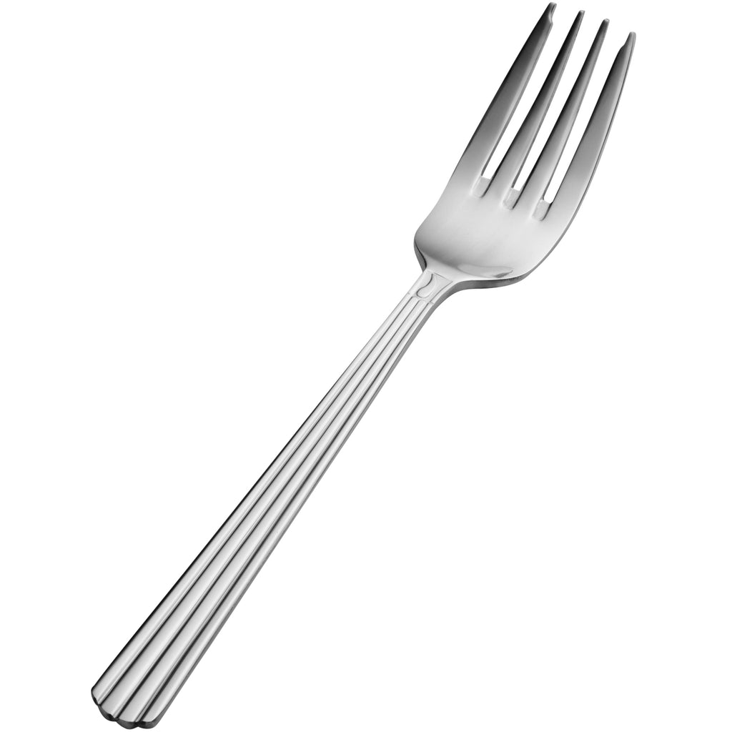 Bon Chef S1607 Britany 7 5/16" 18/10 Stainless Steel Extra Heavy Weight Salad / Dessert Fork - 12/Pack