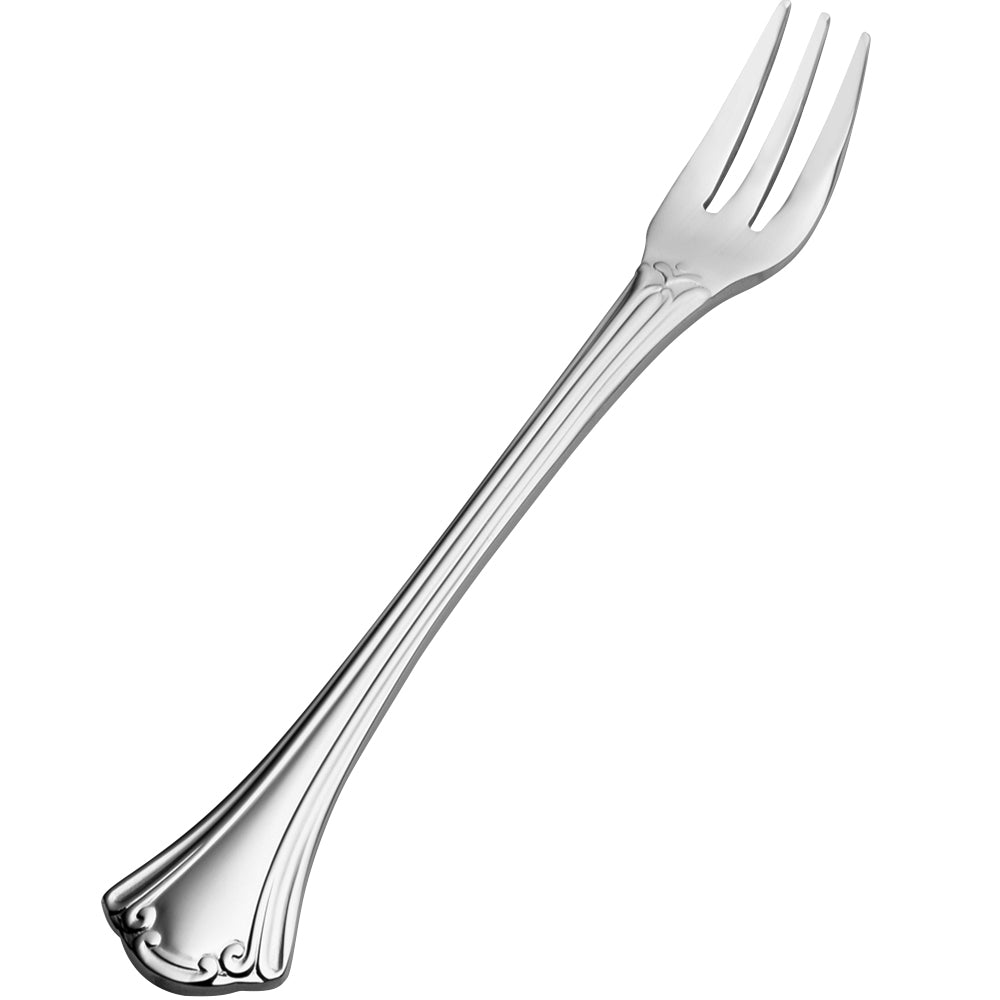 Bon Chef S2108 Breeze 5 11/16" 18/10 Stainless Steel Extra Heavy Weight Oyster / Cocktail Fork - 12/Pack