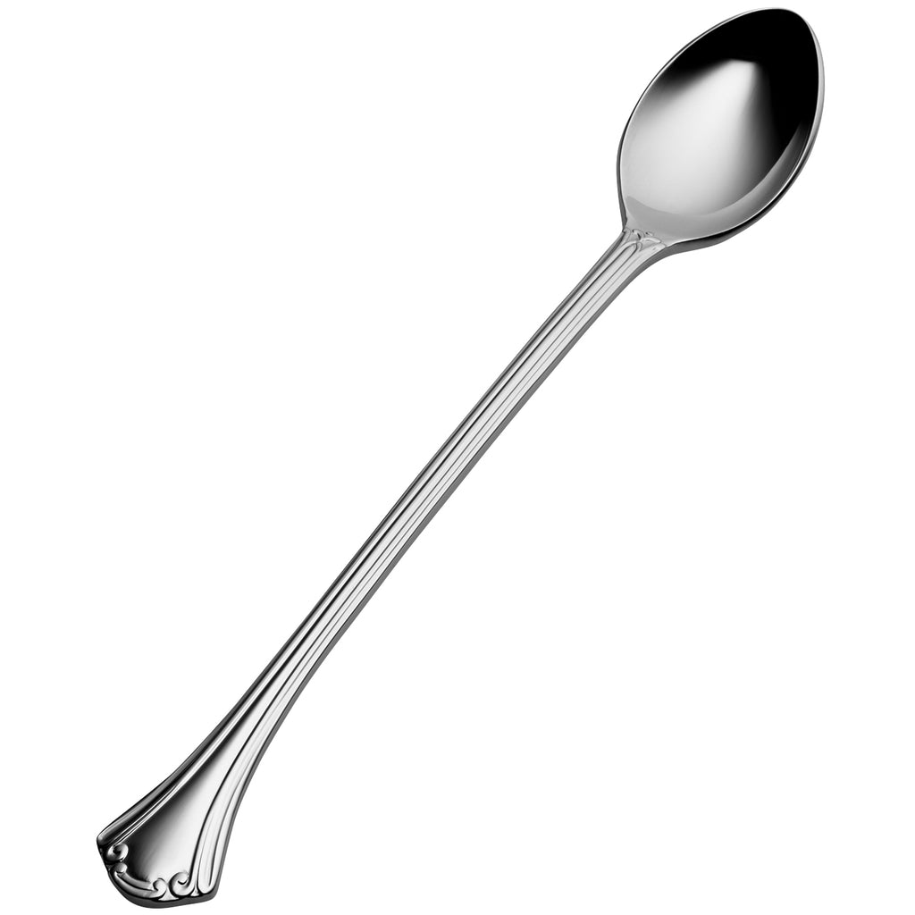 Bon Chef S2102 Breeze 7 3/4" 18/10 Stainless Steel Extra Heavy Weight Iced Tea Spoon - 12/Pack