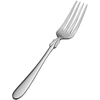 Bon Chef S2305 Forever 7 3/8" 18/10 Stainless Steel Extra Heavy Weight Dinner Fork - 12/Pack