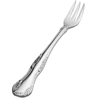 Bon Chef S2508 Elegant 5 5/8" 18/10 Stainless Steel Extra Heavy Weight Oyster / Cocktail Fork - 12/Pack