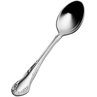 Bon Chef S2516 Elegant 4 3/4" 18/10 Stainless Steel Extra Heavy Weight Demitasse Spoon - 12/Pack