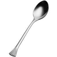 Bon Chef S2800 Mimosa 6 1/4" 18/10 Stainless Steel Extra Heavy Weight Teaspoon - 12/Pack
