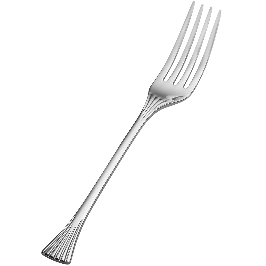 Bon Chef S2805 Mimosa 7 5/16" 18/10 Stainless Steel Extra Heavy Weight Dinner Fork - 12/Pack