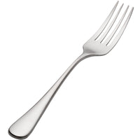 Bon Chef S4105 Como Satin Finish 8 1/4" 18/10 Extra Heavy Weight Stainless Steel Dinner Fork - 12/Pack