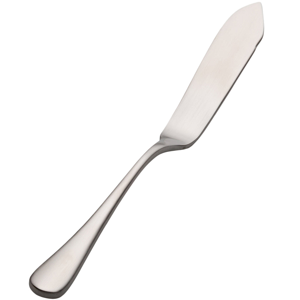 Bon Chef S4110 Como Satin Finish 6 3/4" 13/0 Stainless Steel Butter Knife - 12/Pack
