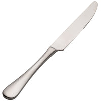 Bon Chef S4111 Como Satin Finish 9 1/8" 13/0 Stainless Steel Dinner Knife - 12/Pack