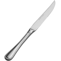 Bon Chef S415 Amore 9 3/4" 13/0 Extra Heavy Weight Stainless Steel Solid handle European Steak Knife - 12/Pack