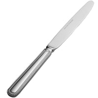 Bon Chef S712 Bolero 9 5/8" 13/0 Extra Heavy Weight Stainless Steel Solid Handle European Dinner Knife - 12/Pack