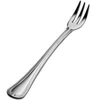 Bon Chef S708 Bolero 5 11/16" 18/10 Extra Heavy Weight Stainless Steel Oyster/Cocktail Fork - 12/Pack