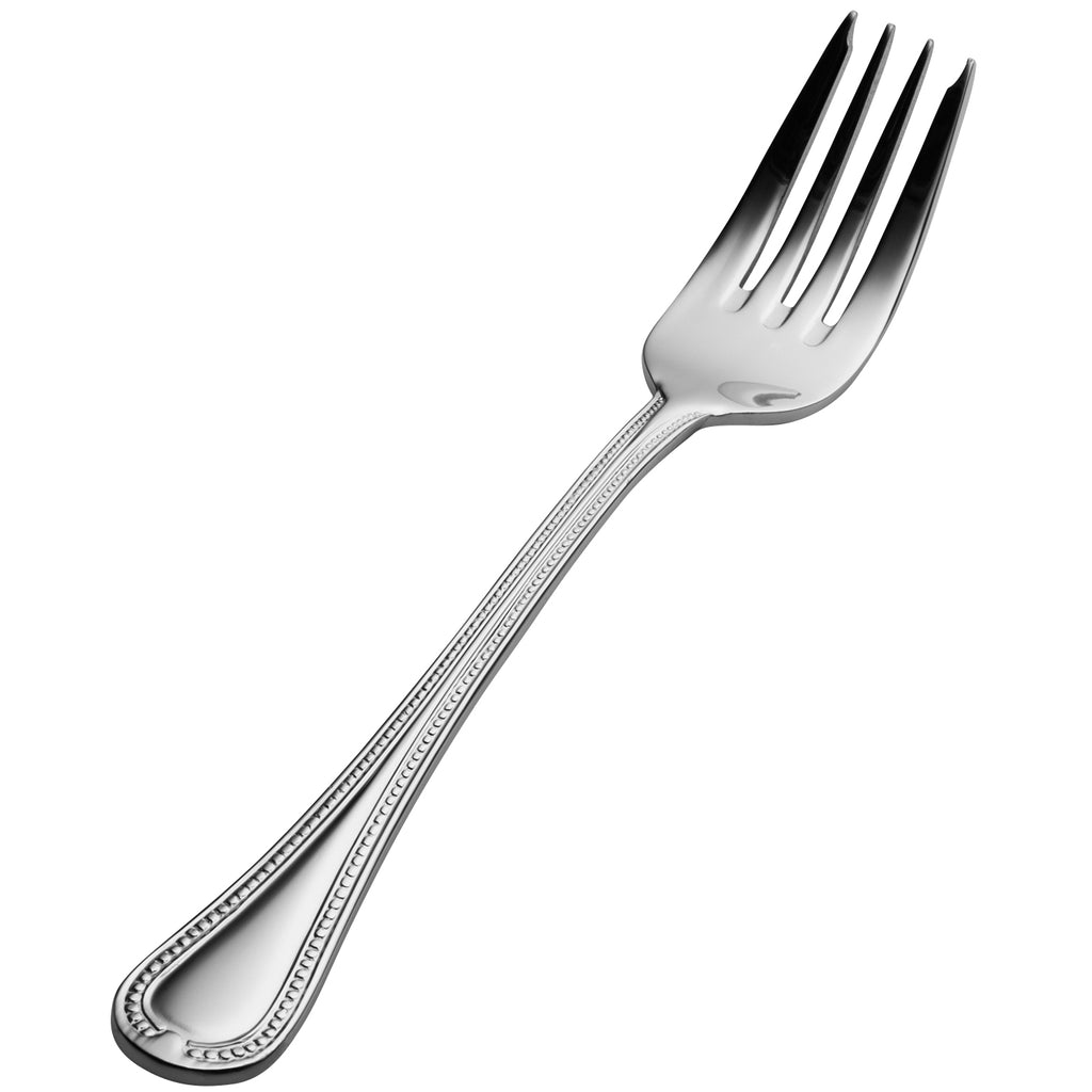Bon Chef S707 Bolero 7 1/6" 18/10 Extra Heavy Weight Stainless Steel Salad/Dessert Fork - 12/Pack