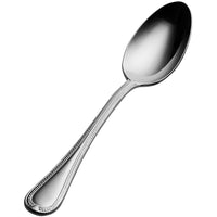 Bon Chef S703 Bolero 7 1/4" 18/10 Extra Heavy Weight Stainless Steel Soup / Dessert Spoon - 12/Pack
