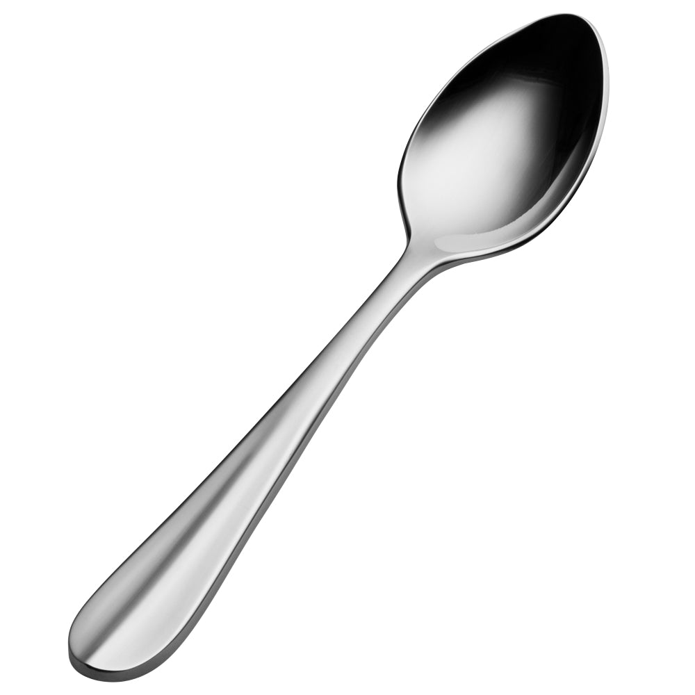 Bon Chef SBS116 Monroe 4 3/4" 18/0 Extra Heavy Weight Bonsteel Demitasse Spoon - 12/Pack