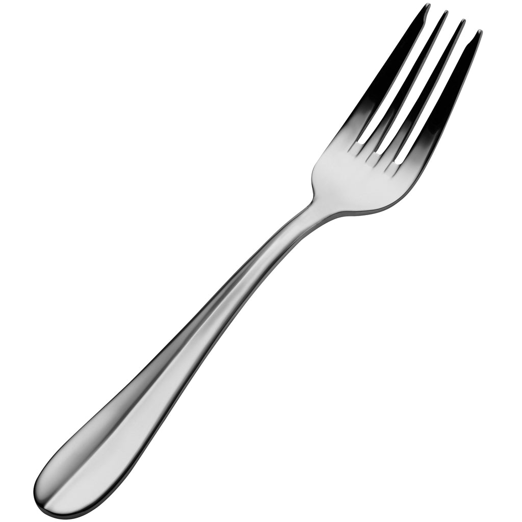 Bon Chef SBS1107 Chambers 7 1/8" 18/0 Extra Heavy Weight Bonsteel Salad/Dessert Fork - 12/Pack