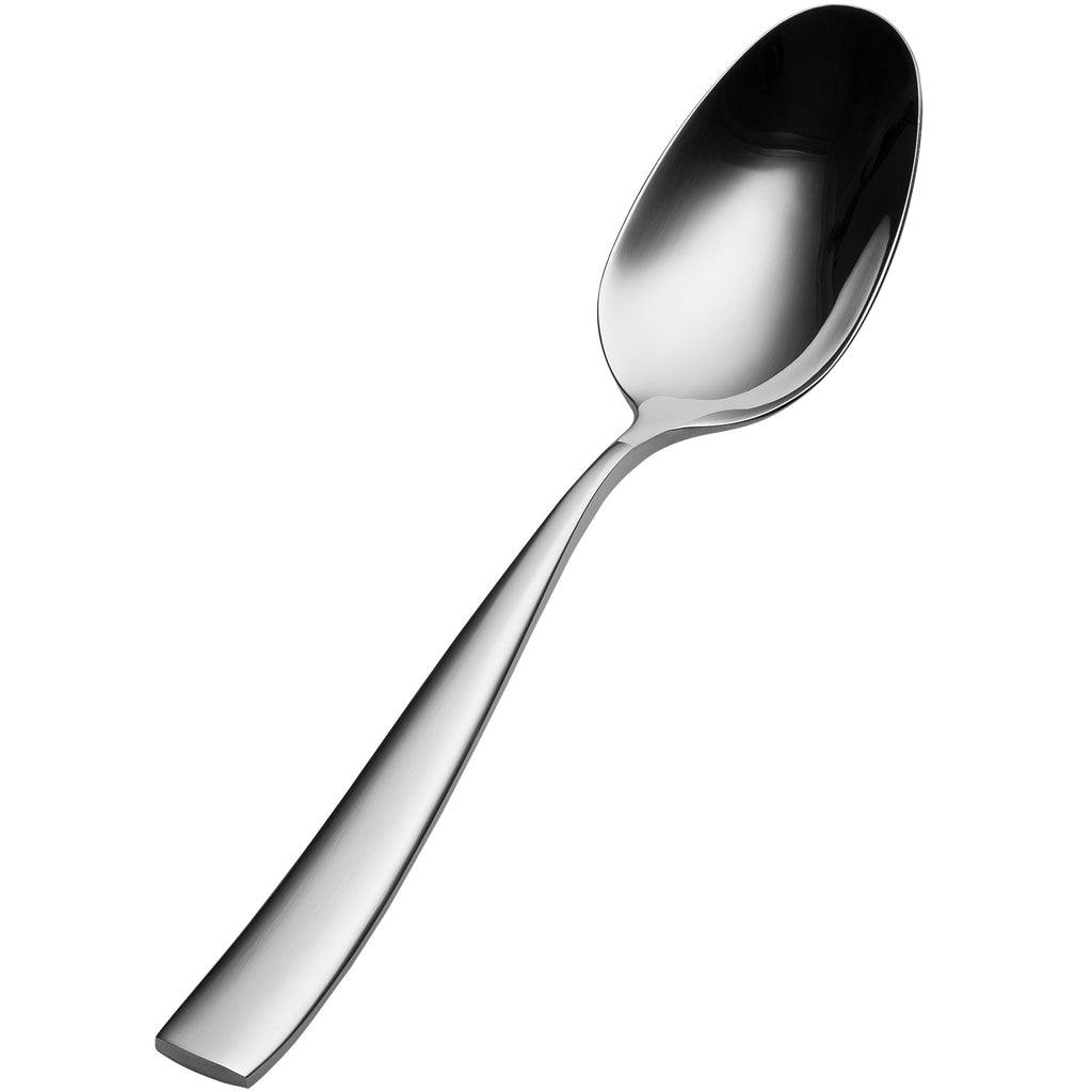Bon Chef SBS3004 Manhattan 8 1/2" 18/0 Extra Heavy Weight Bonsteel Table Table / Serving Spoon - 12/Pack