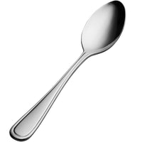 Bon Chef SBS303 Tuscany 7 1/8" 18/0 Extra Heavy Weight Bonsteel Soup / Dessert Spoon - 12/Pack