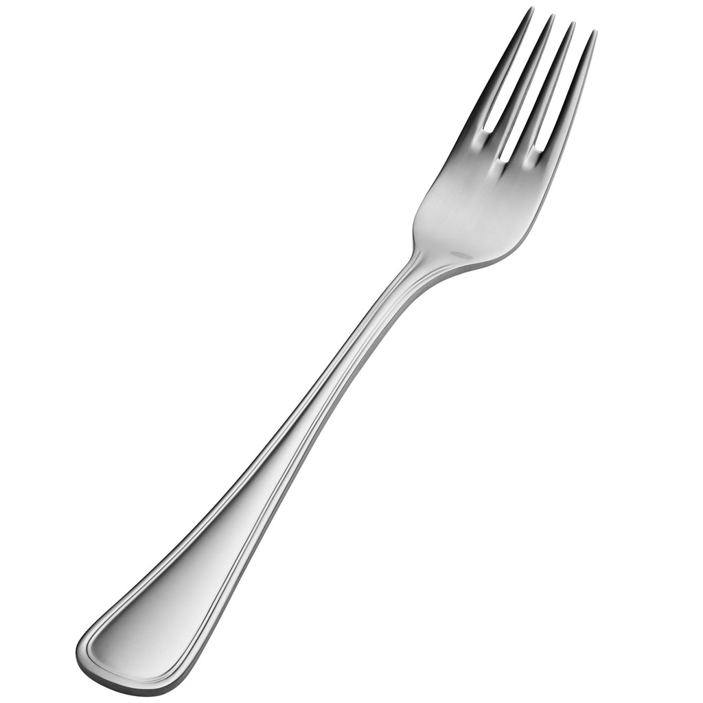 Bon Chef SBS317 Tuscany 7 1/4" 18/0 Extra Heavy Weight Bonsteel Fish Fork - 12/Pack
