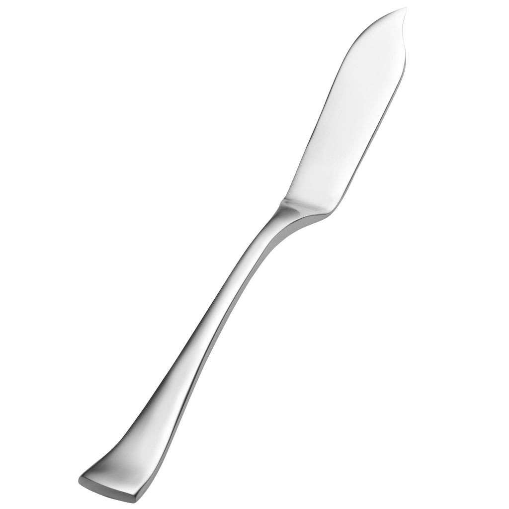 Bon Chef SBS3210 Aspen 7 1/8" 13/0 Extra Heavy Weight Bonsteel Butter Knife - 12/Pack