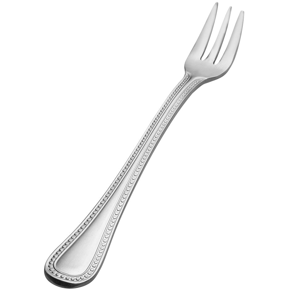 Bon Chef SBS3308 Sombrero 5 5/8" 18/0 Extra Heavy Weight Bonsteel Cocktail Fork - 12/Pack