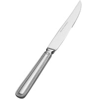 Bon Chef SBS3315 Sombrero 9 3/4" 13/0 Extra Heavy Weight Bonsteel Steak Knife - 12/Pack