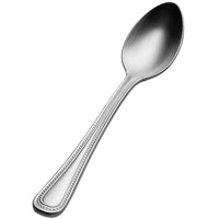 Bon Chef SBS3316 Sombrero 4 5/8" 18/0 Extra Heavy Weight Bonsteel Demitasse Spoon - 12/Pack