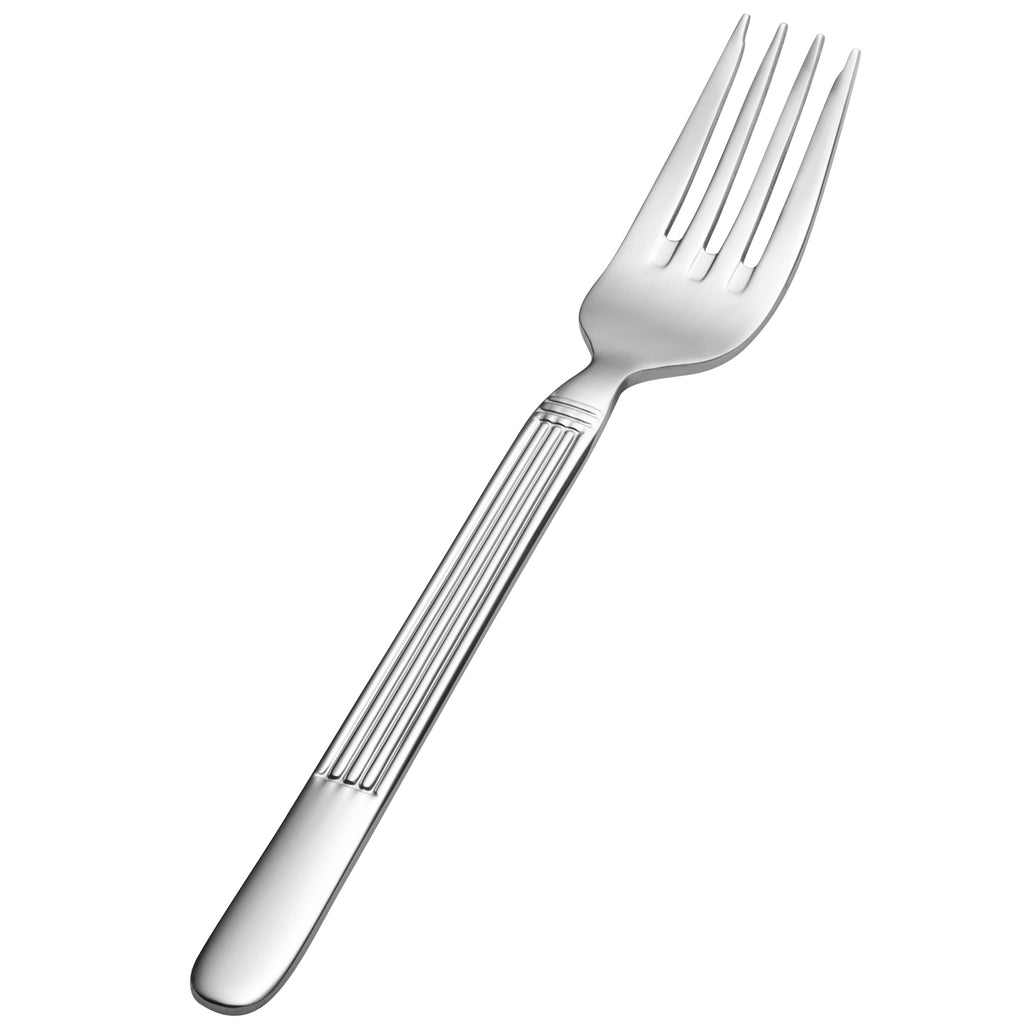Bon Chef SBS3607 Apollo 7 5/8" 18/0 Extra Heavy Weight Bonsteel Salad/Dessert Fork - 12/Pack