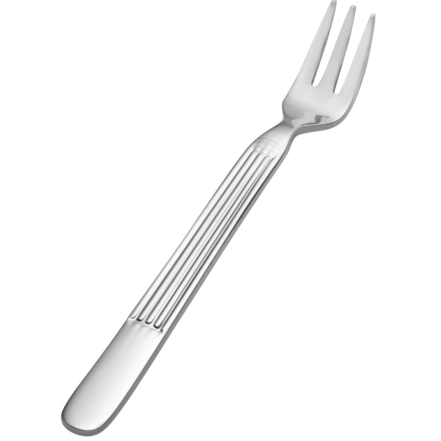 Bon Chef SBS3608 Apollo 5 1/4" 18/0 Extra Heavy Weight Bonsteel Oyster / Cocktail Fork - 12/Pack