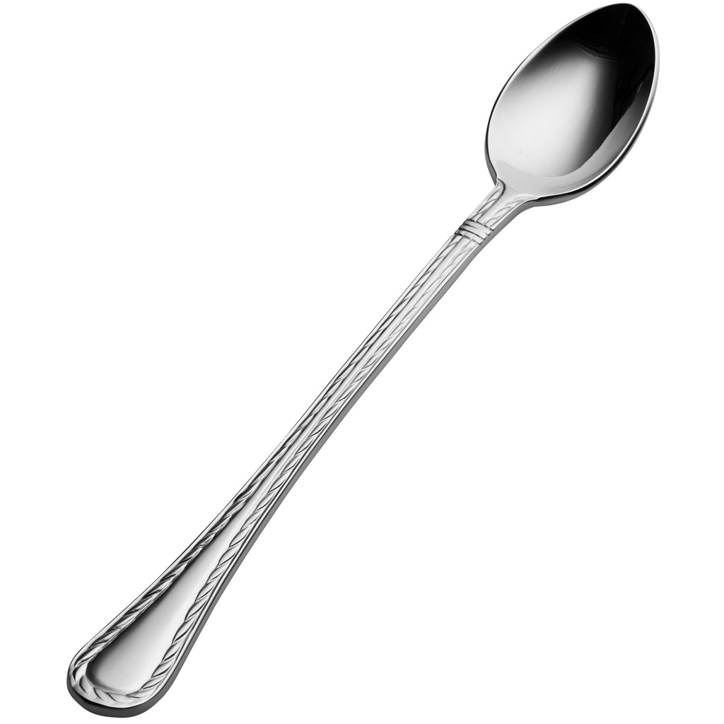 Bon Chef SBS402 Amore 7 3/8" 18/0 Extra Heavy Weight Bonsteel Iced Tea Spoon - 12/Pack