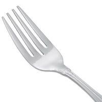Oneida B990FSLF Rosewood 6 1/4" 18/0 Stainless Steel Salad / Pastry Fork - 12/Pack
