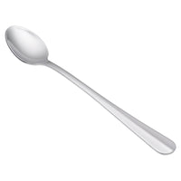 World Tableware 213 021 Baguette 7 5/8" 18/0 Stainless Steel Heavy Weight Iced Tea Spoon - 12/Pack