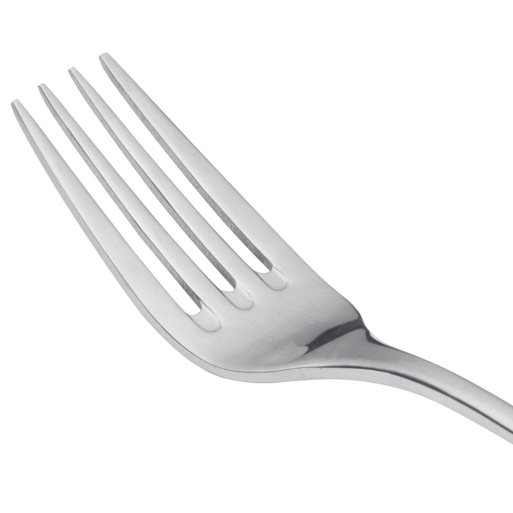 World Tableware 213 027 Baguette 8 1/8" 18/0 Stainless Steel Heavy Weight Dinner Fork - 12/Pack