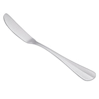 World Tableware 213 053 Baguette 6 5/8" 18/0 Stainless Steel Heavy Weight Flat Handle Butter Knife / Spreader - 12/Pack