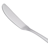 World Tableware 213 053 Baguette 6 5/8" 18/0 Stainless Steel Heavy Weight Flat Handle Butter Knife / Spreader - 12/Pack