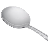 World Tableware 239 016 Antique 5 5/8" 18/0 Stainless Steel Heavy Weight Bouillon Spoon - 12/Pack