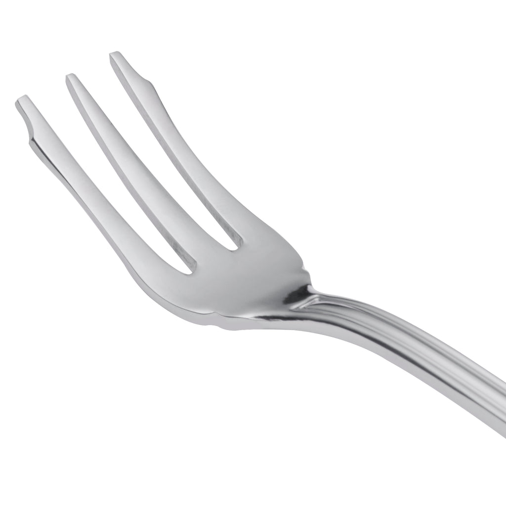 World Tableware 239 029 Antique 5 7/8" 18/0 Stainless Steel Heavy Weight Cocktail Fork - 12/Pack