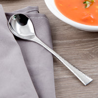 Reed & Barton RB118-016 Hollis 6 1/4" 18/10 Stainless Steel Extra Heavy Weight Bouillon Spoon - 12/Pack