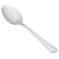 World Tableware 256 003 Cortland 8 1/8" 18/0 Stainless Steel Heavy Weight Tablespoon / Serving Spoon - 12/Pack