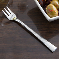 Reed & Barton RB118-029 Hollis 5 1/2" 18/10 Stainless Steel Extra Heavy Weight Cocktail Fork - 12/Pack