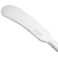 Reed & Barton RB118-053 Hollis 6" 18/10 Stainless Steel Extra Heavy Weight Butter Knife / Spreader - 12/Pack