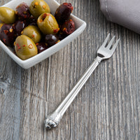 Reed & Barton RB123-029 Portico 5 5/8" 18/10 Stainless Steel Extra Heavy Weight Cocktail Fork - 12/Pack