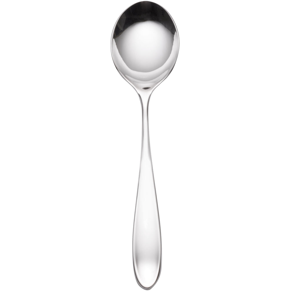 Reed & Barton RB119-016 Holliston 6 1/8" 18/10 Stainless Steel Extra Heavy Weight Bouillon Spoon - 12/Pack