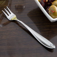 Reed & Barton RB119-029 Holliston 5 1/2" 18/10 Stainless Steel Extra Heavy Weight Cocktail Fork - 12/Pack