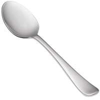 World Tableware 467 002 Auberge 7" 18/0 Stainless Steel Heavy Weight Dessert Spoon - 12/Pack