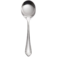 Reed & Barton RB120-016 London 5 1/2" 18/10 Stainless Steel Extra Heavy Weight Bouillon Spoon - 12/Pack