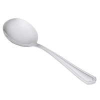 World Tableware 256 016 Cortland 5 7/8" 18/0 Stainless Steel Heavy Weight Bouillon Spoon - 12/Pack