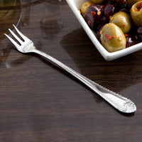 Reed & Barton RB120-029 London 5 5/8" 18/10 Stainless Steel Extra Heavy Weight Cocktail Fork - 12/Pack