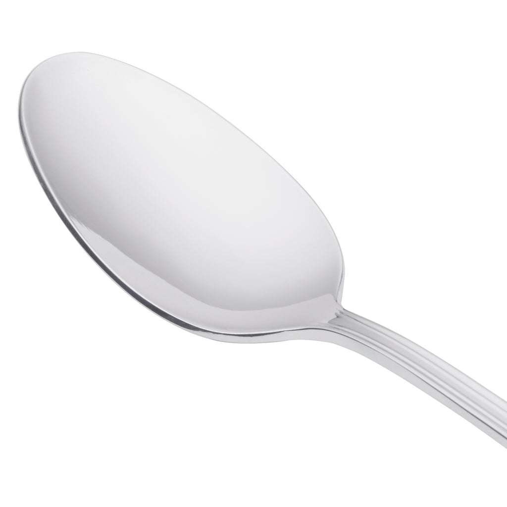 World Tableware 256 021 Cortland 7 1/2" 18/0 Stainless Steel Heavy Weight Iced Tea Spoon - 12/Pack