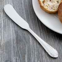 Reed & Barton RB120-053 London 5 3/4" 18/10 Stainless Steel Extra Heavy Weight Butter Knife / Spreader - 12/Pack